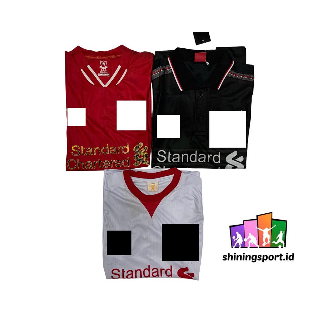 Jersey Bola Dewasa Retro Club Liverpool GO Home 2013/2014 & Away 3rd 2015/2016 Dri-Fit