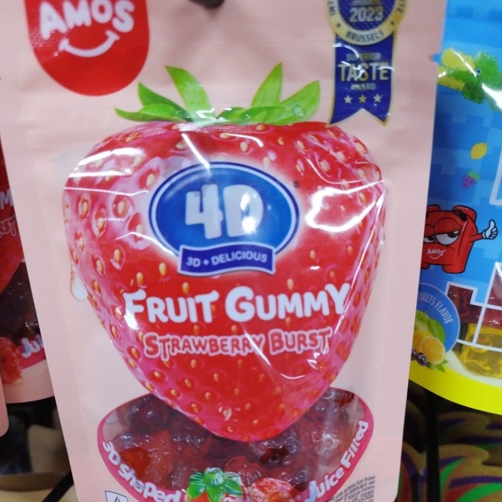 Permen Jelly Gummy Strawberry Kemasan 1Pcs