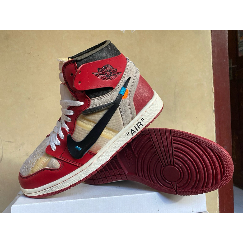 aj1 x offwhite second 43/27,5cm