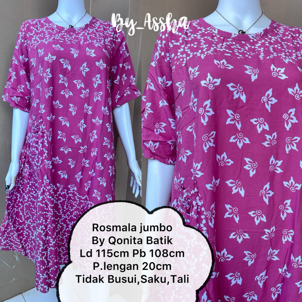 Daster Batik Qonita Pekalongan Rosmala Jumbo