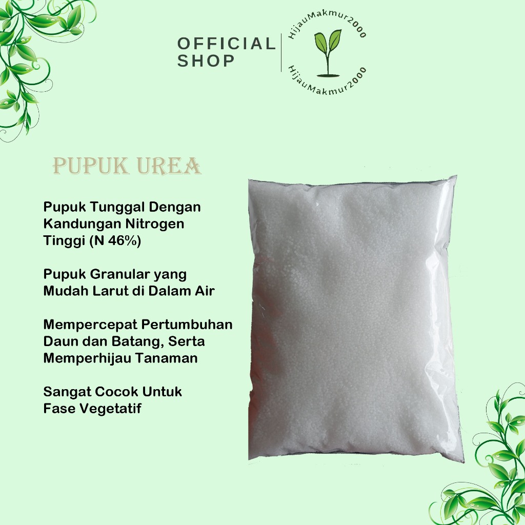 Pupuk Urea 1 kg - Pemacu pertumbuhan pupuk nitrogen Petrokimia Gresik