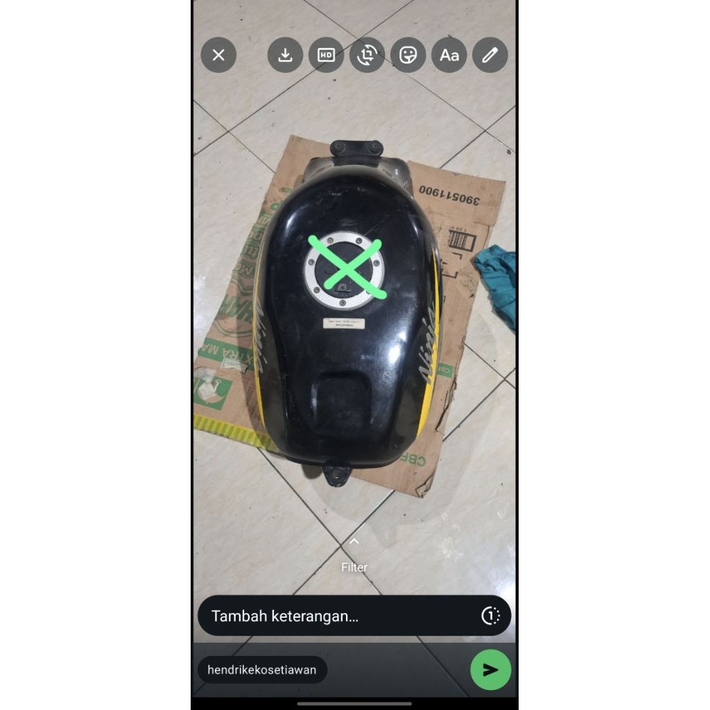 tangki ninja rr new.old