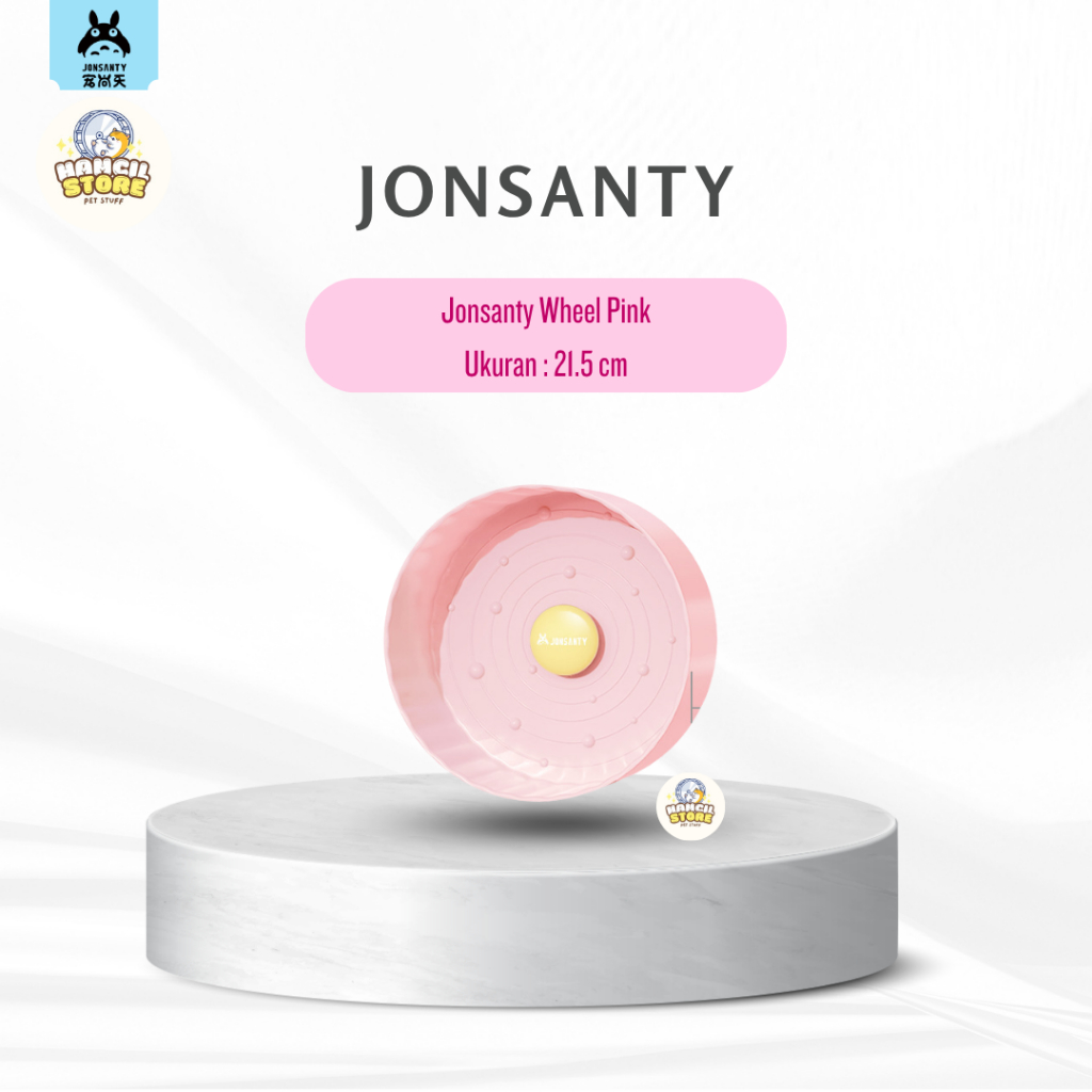 JONSANTY - Jonsanty Silent Wheel 21.5 - 24.5 cm Diameter | Running Wheel for Hamster | Roda Lari unt