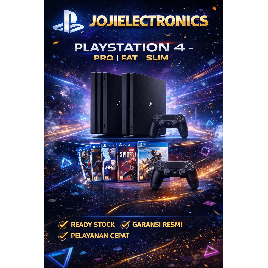 Ps4 Pro/Slim/Fat 500gb 1tb full games Garansi sony fc25 efootball25