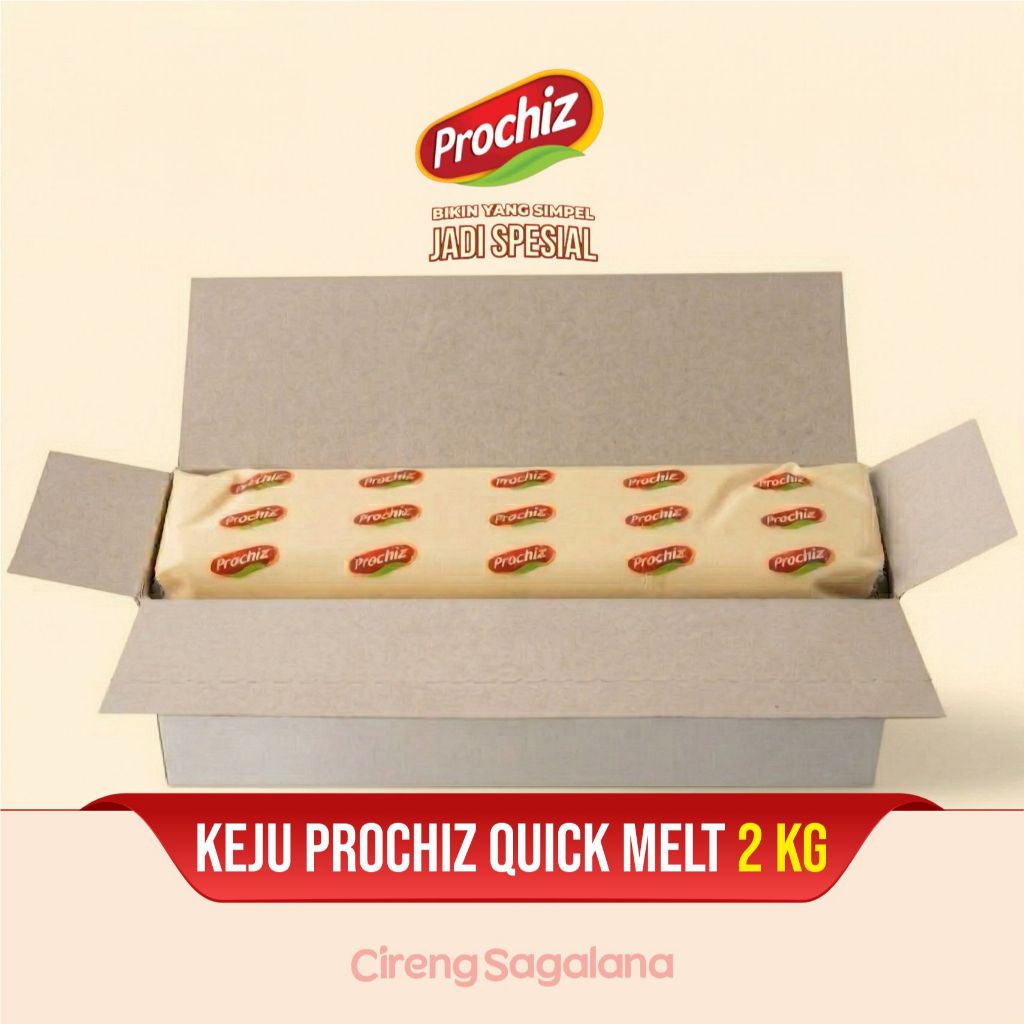 PROCHIZ QUICK MELT 2 KG - Keju lumer Isian Dimsum, Bakso, Martabak