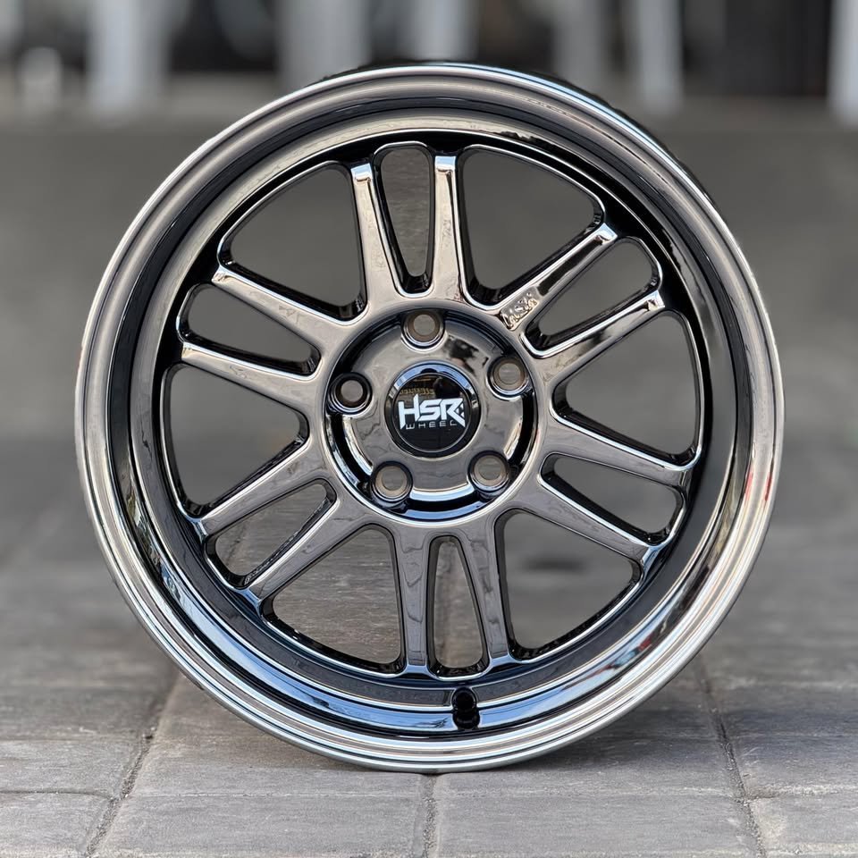 Velg Mobil Rpf r18 Black Crome Lobang 5 HSR BLY Cocok Untuk Mobil Inova Terios Civic Turbo Hrv Crv D