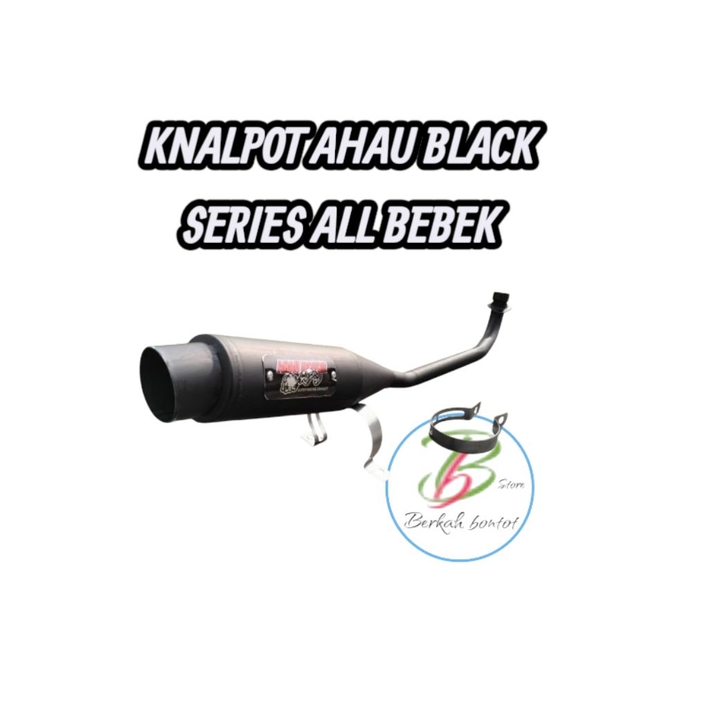 Knalpot Racing Ahau Series Black Untuk Motor Supra x Supra fit Supra x 125 karisma Revo absolute Bla