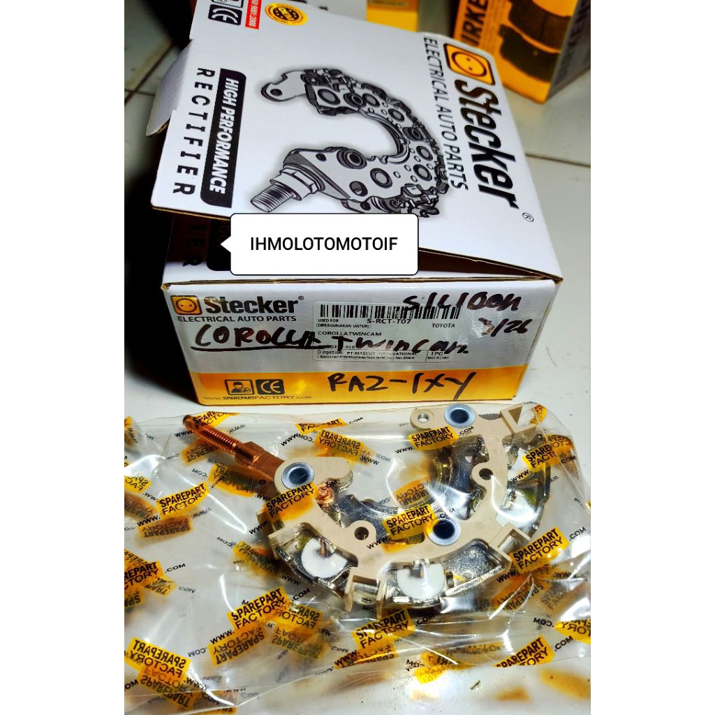 SILICON DINAMO AMPERE COROLLA TWINCAM MERK STECKER KUALITAS TERJAMIN