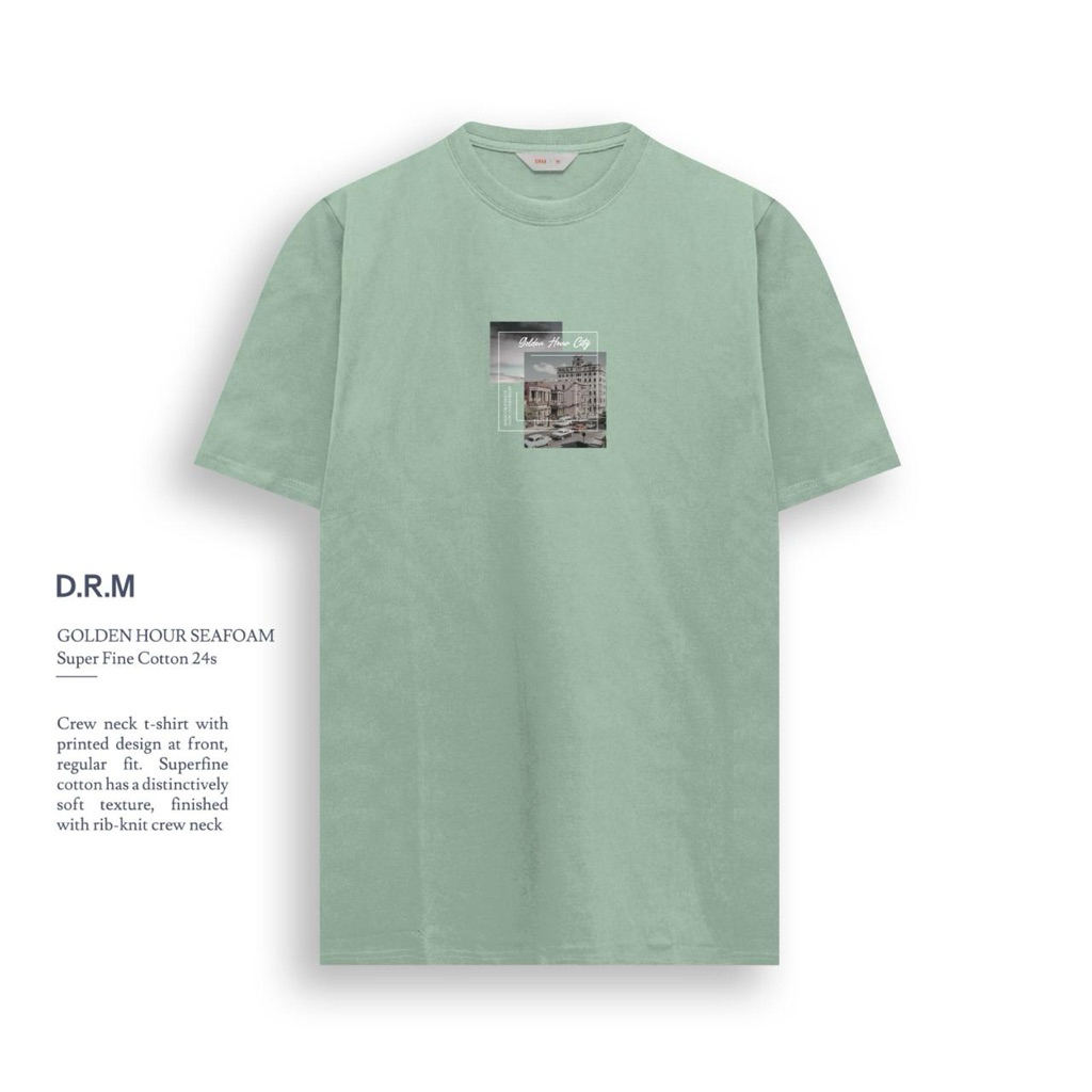 kaos drm | drm wear | tshirt golden hour seafom / kaos drm pria.