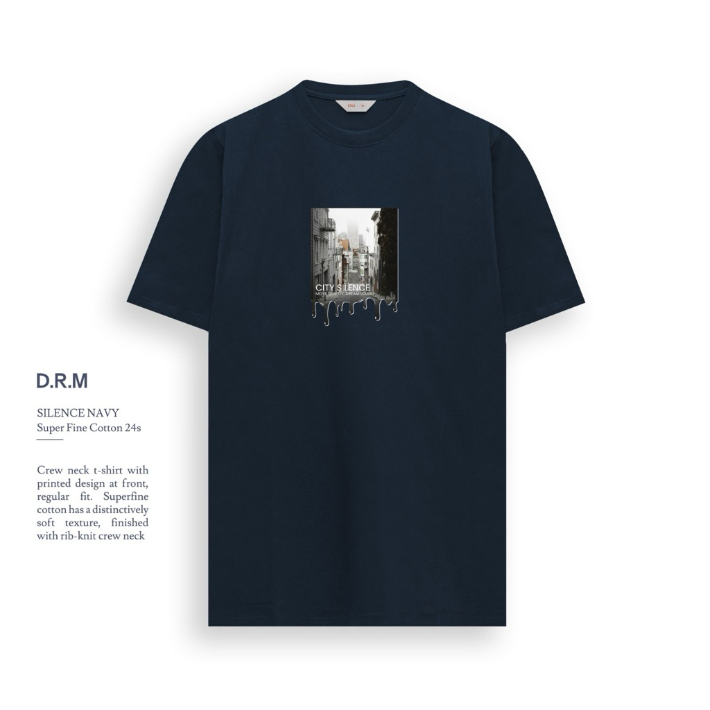 TSHIRT BEST SILENCE  NAVY | DRM WEAR