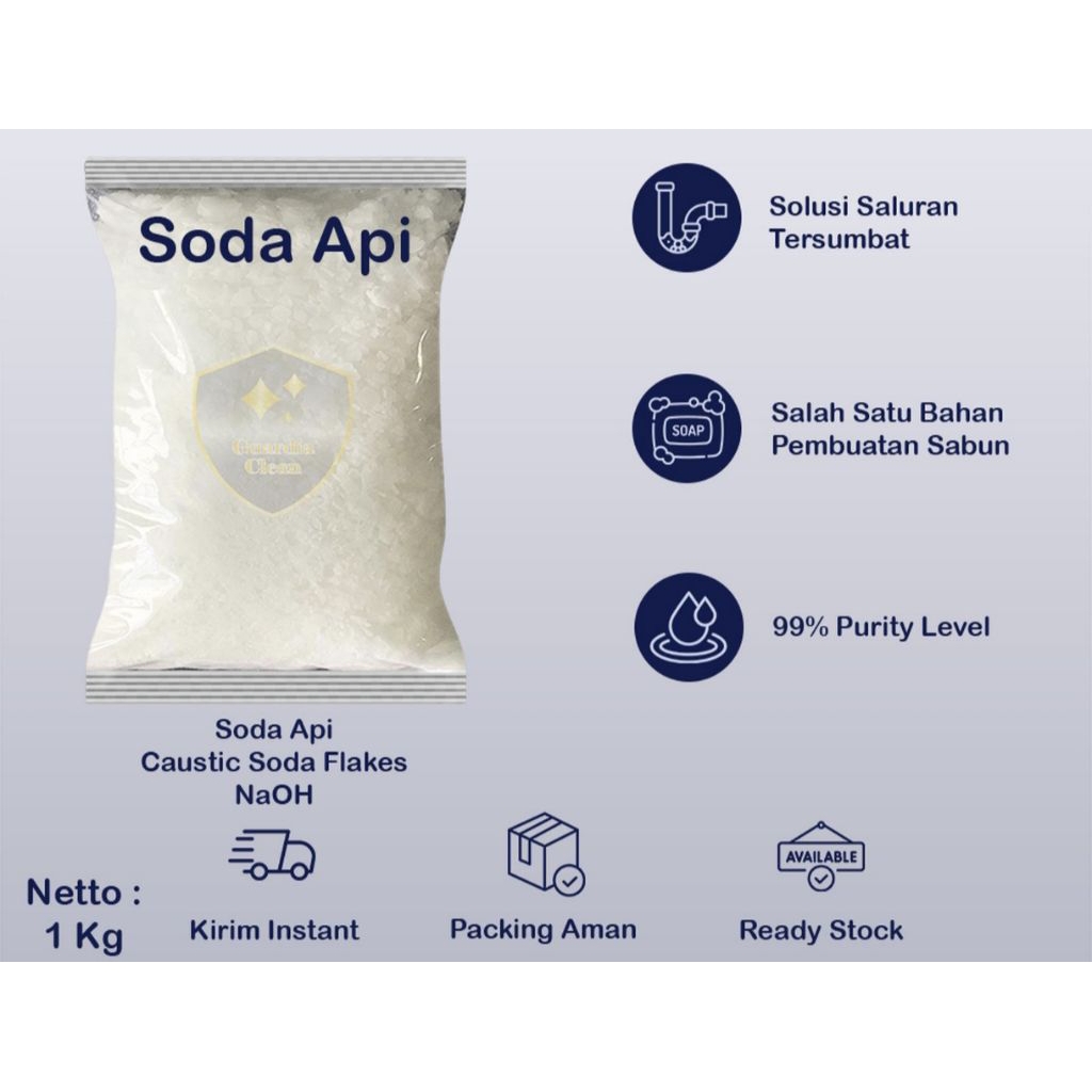 soda api 1kg/caustic soda 1kg/NaOH 1kg/soda api murah 1kg