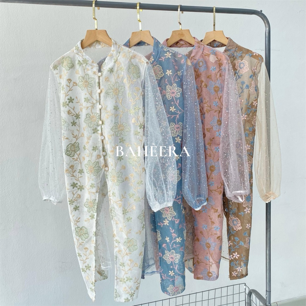 Baheera Outer - Outer Wanita / Outer Tunik Kondangan Tile Brokat
