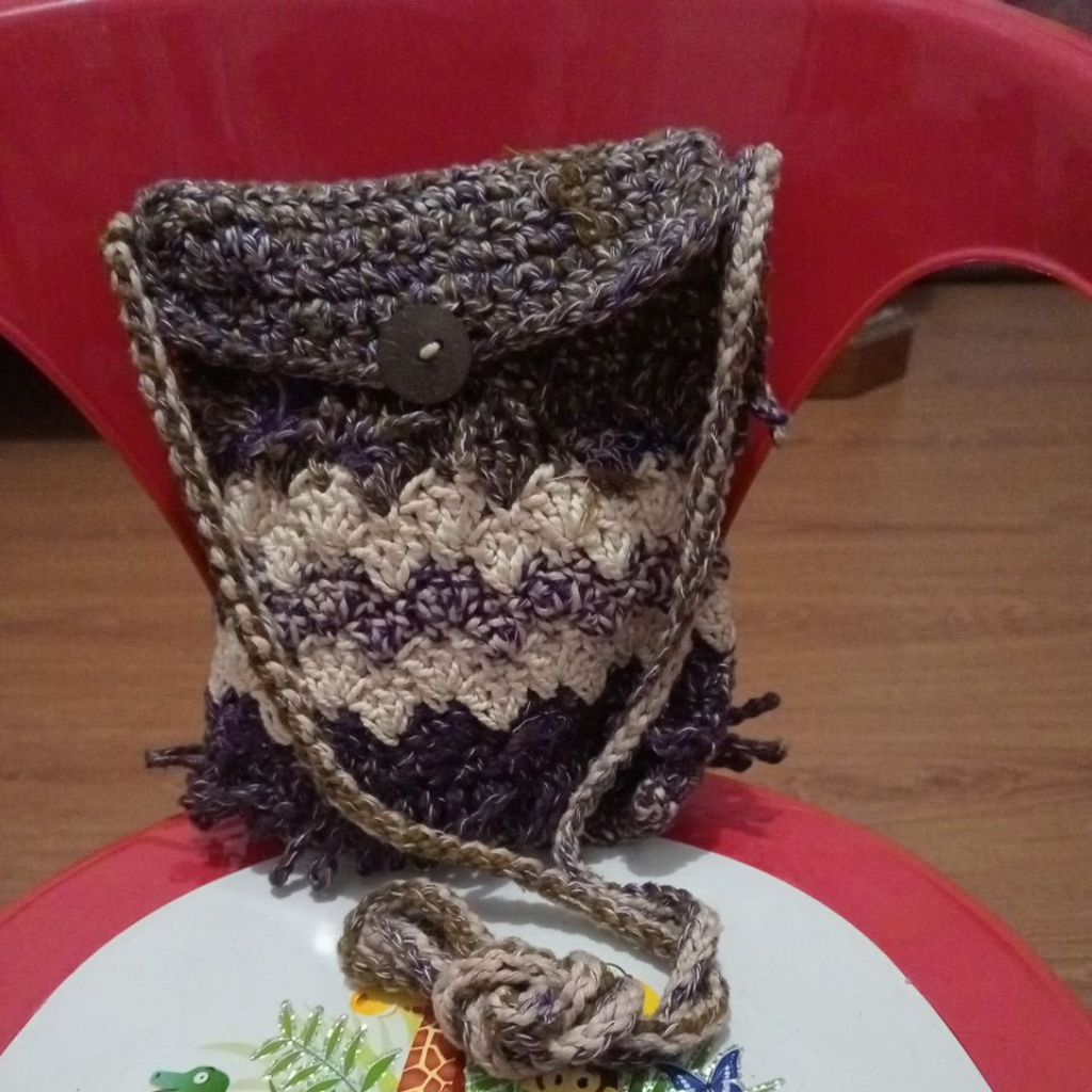 Tas Sling Untuk Anak..anak dan Remaja Rajutan Tali