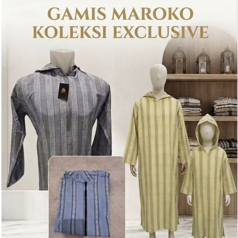 Gamis Jubah Hoodie Maroko