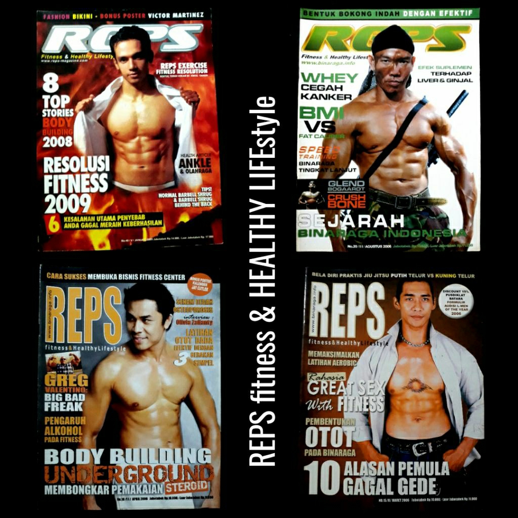 majalah fitness kesehatan gaya hidup sehat REPS 4 edisi