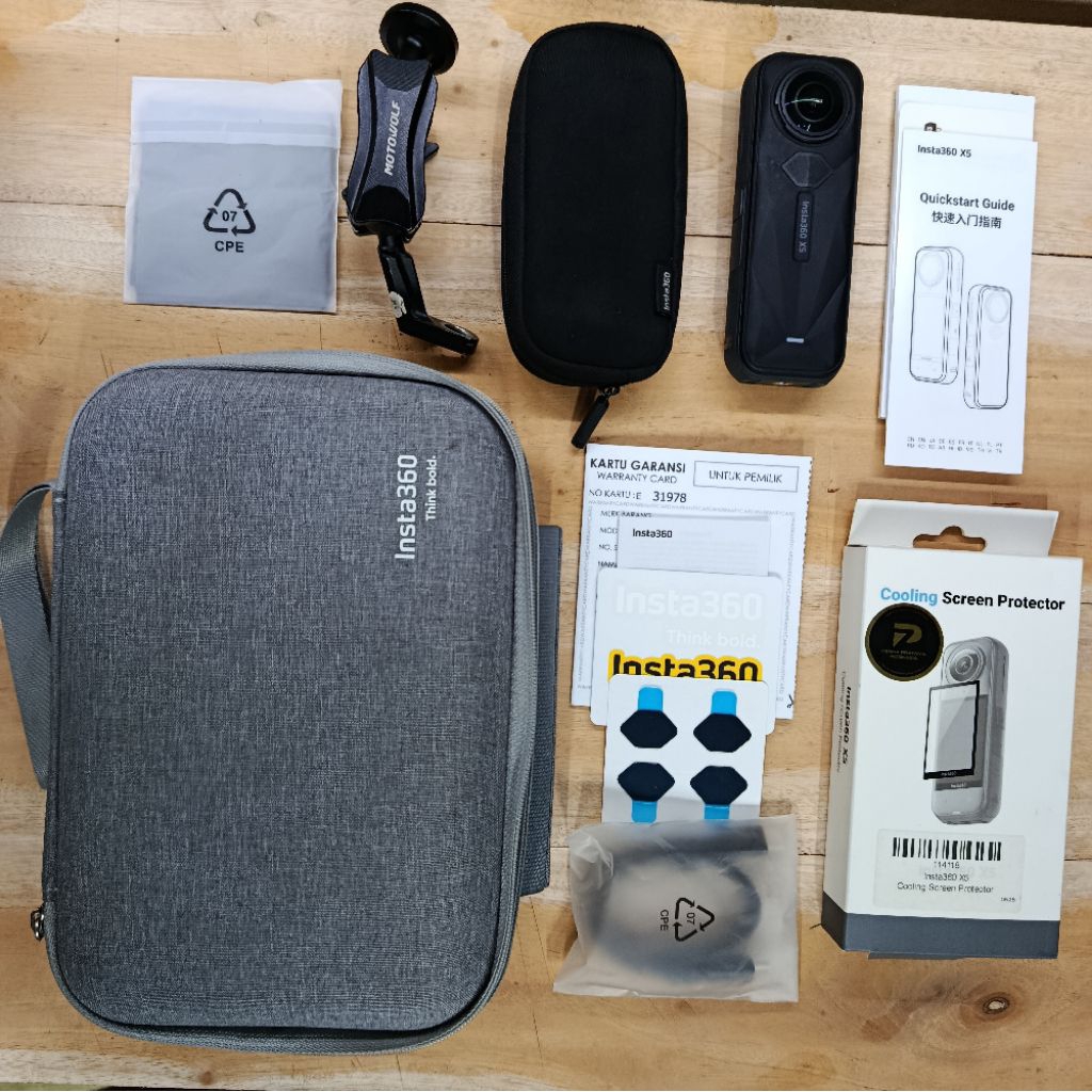 insta360 x5 + tas ORI insta360 x5 + cooling insta360 x5 second bekas