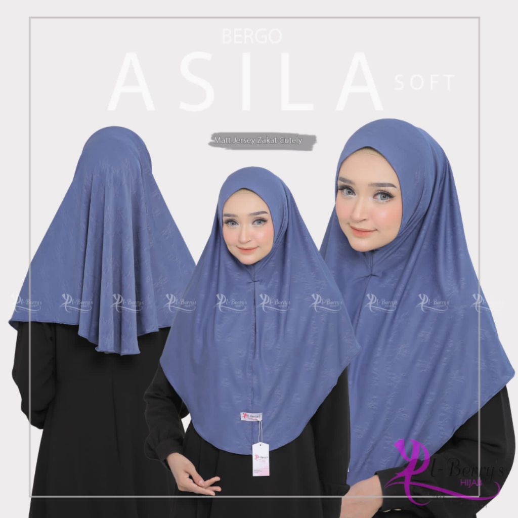HIJAB EL BERRYS ASILA // HIJAB INSTAN // HIJAB BERGO NON PAD // HIJAB JERSEY ZAKAT // HIJAB GROSIR M