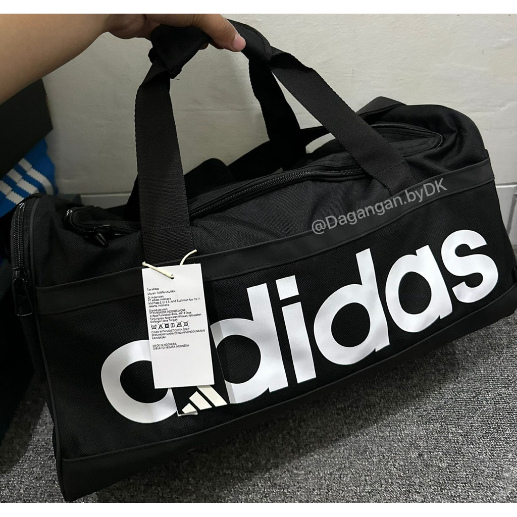 Tas Adidas Duffle Bag Original 100% Full Black