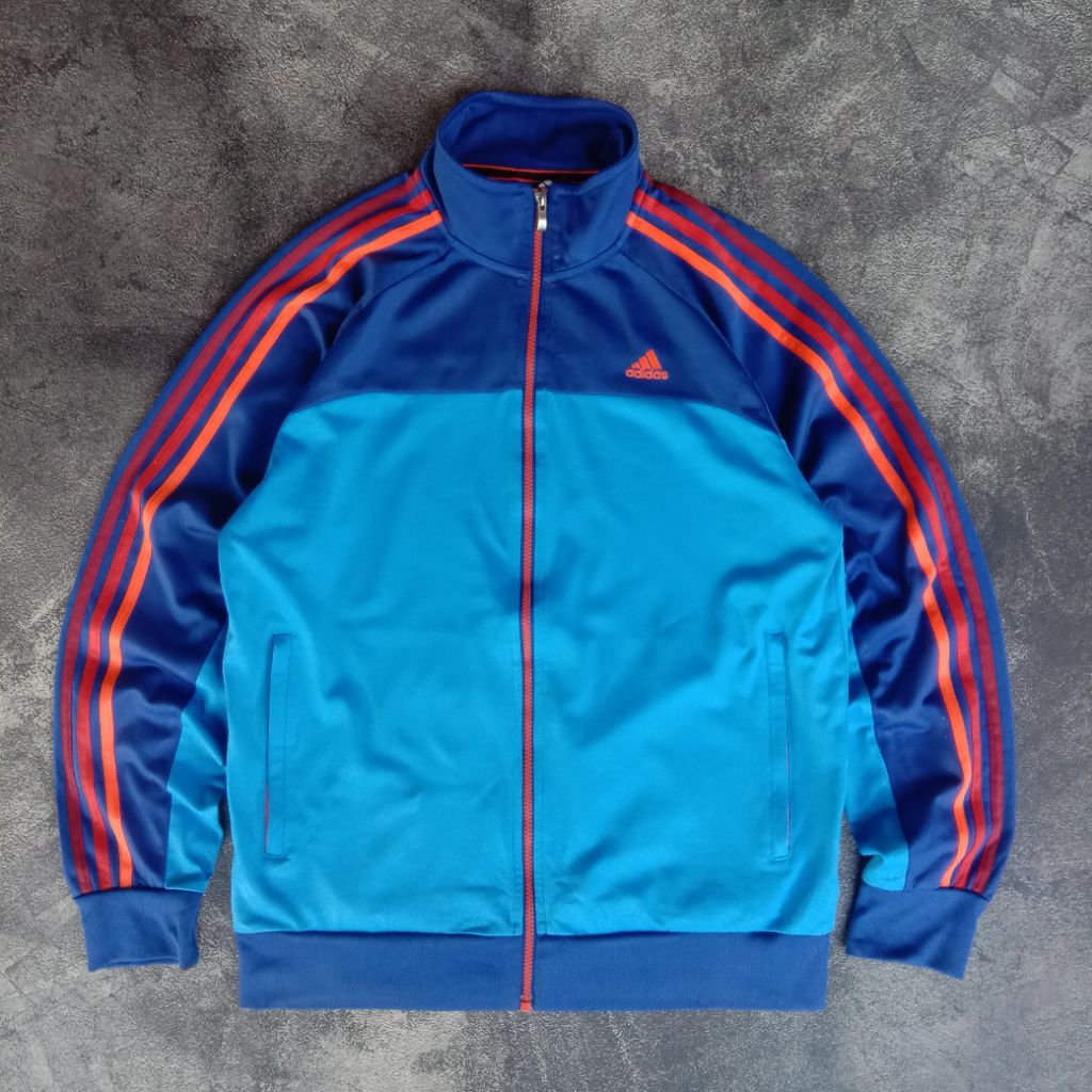 Tracktop Jacket Adidas Classic simple logo, tracktop Casual Adidas Three stripe 90s, jaket Casual Ad
