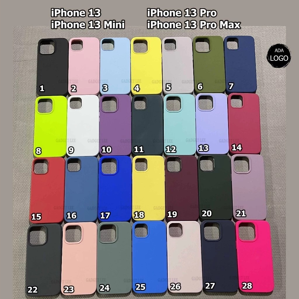 MEDVED Silicone Case Full Cover Casing Soft Case Silikon Softcase Anti Noda untuk iPhone 13 / iPhone