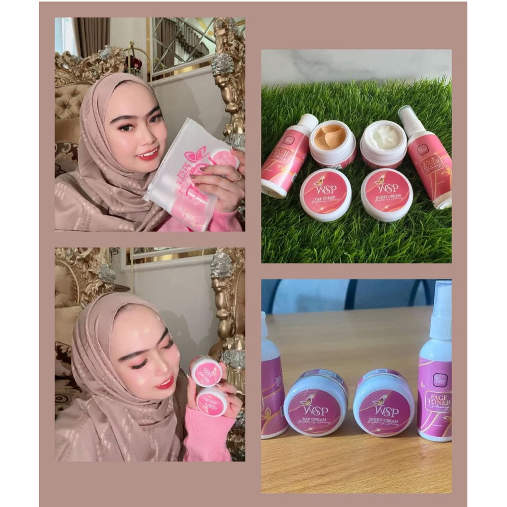 1 Paket Skincare WSP Glow - Mengatasi Flek, Jerawat, dan Kusam, Aman untuk Bumil & Busui