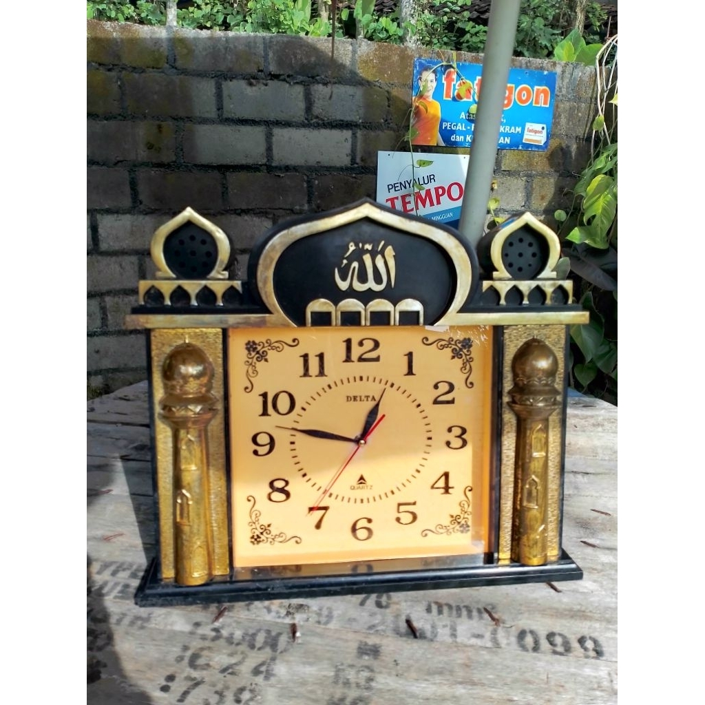 jam dinding masjid rekondisi "DELTA" jadul vintage lawas normal