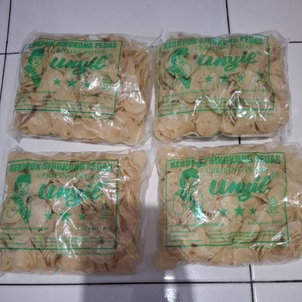 kerupuk singkong pedas Unyil