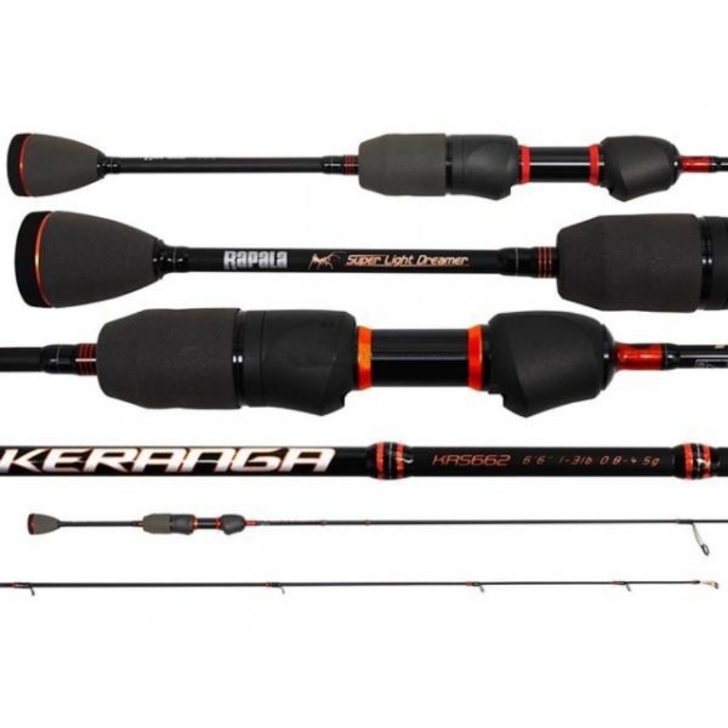 Rapala Keranga Spin KRS662 6'6 2PC – Joran UL 1-3LB Spinning
