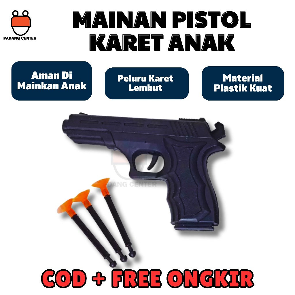 Mainan Pistol Anak Tembakan Panah Peluru Karet Mainan Senjata Anak