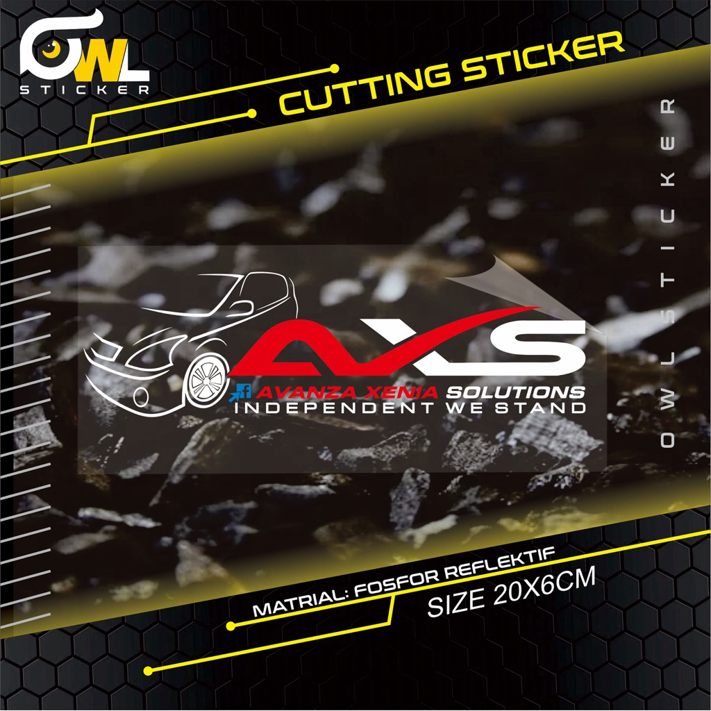 STICKER CUTTING MOBIL  I  AXS AVANZA XENIA SOLUTION