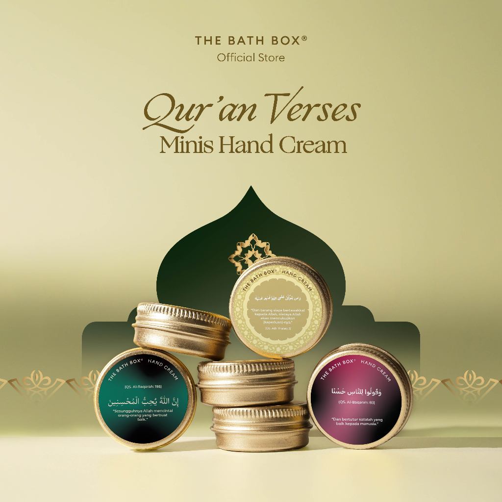 [Qur'an Verses] THE BATH BOX - Minis Hand Cream (Hadiah, Ulang-Tahun, Wisuda, Karakter, Vitamin Kuku