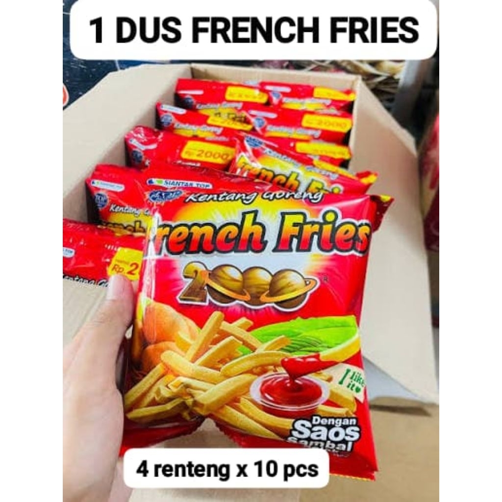 (1dus) French fries 2000an 40pcs