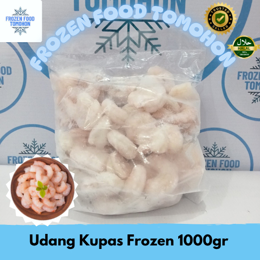 Udang Kupas Frozen 1000gr - Frozen Food Tomohon