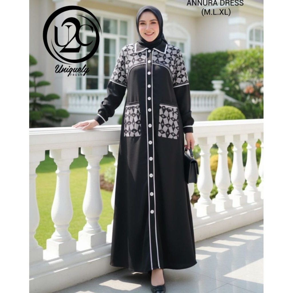 annura laksita premium dress batik cap by u2c