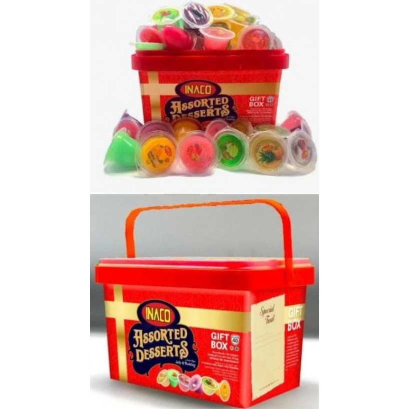 Inaco Jelly & Puding Assorted 600g - Camilan Lezat Aneka Rasa