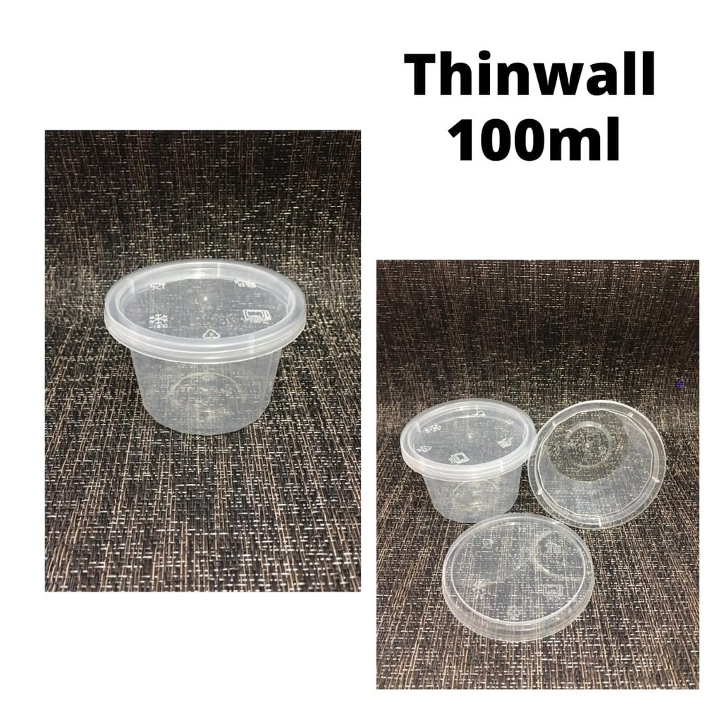 Thinwall DM Cup 100ml / DM Plastik Cup 100ml isi 25pcs