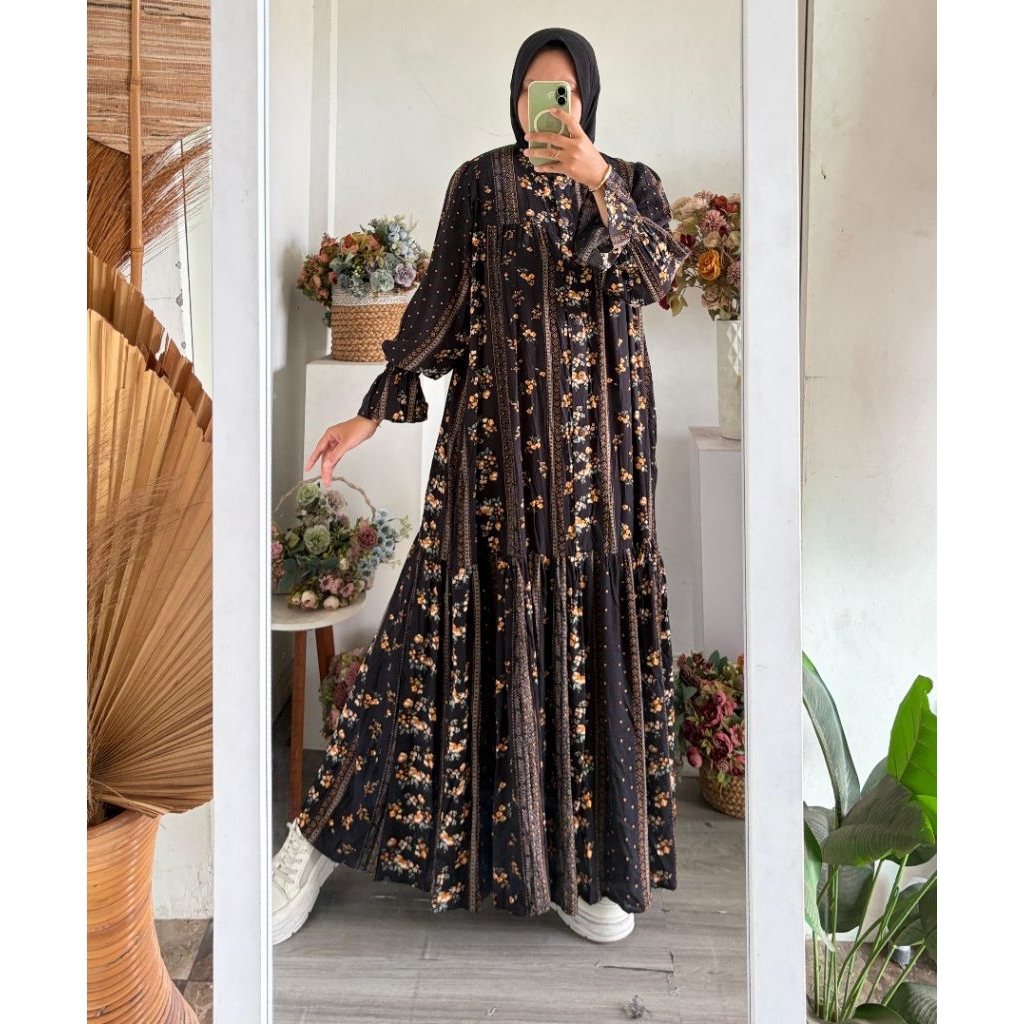 Gamis Adisty matt rayon premium bahan adem