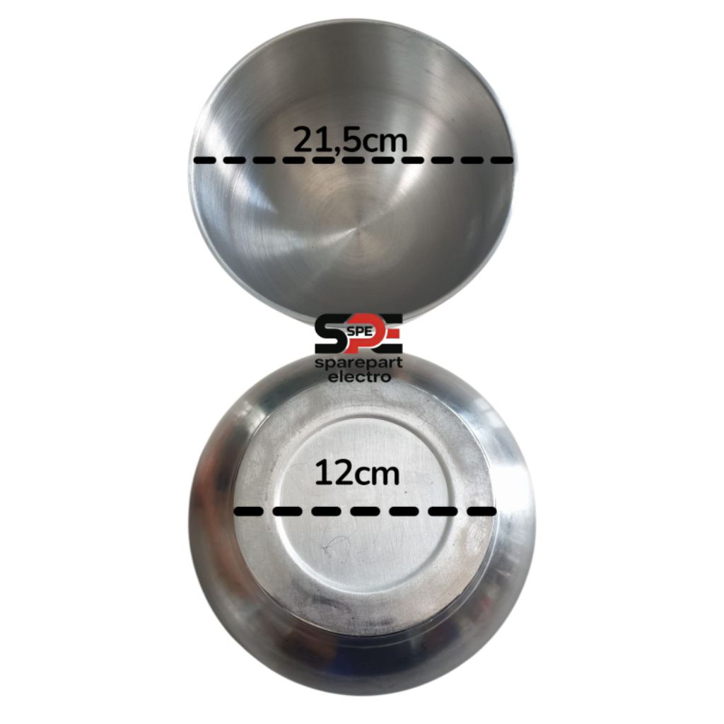 Mangkok Bowl Stainless Steel untuk stand Mixer Mitochiba