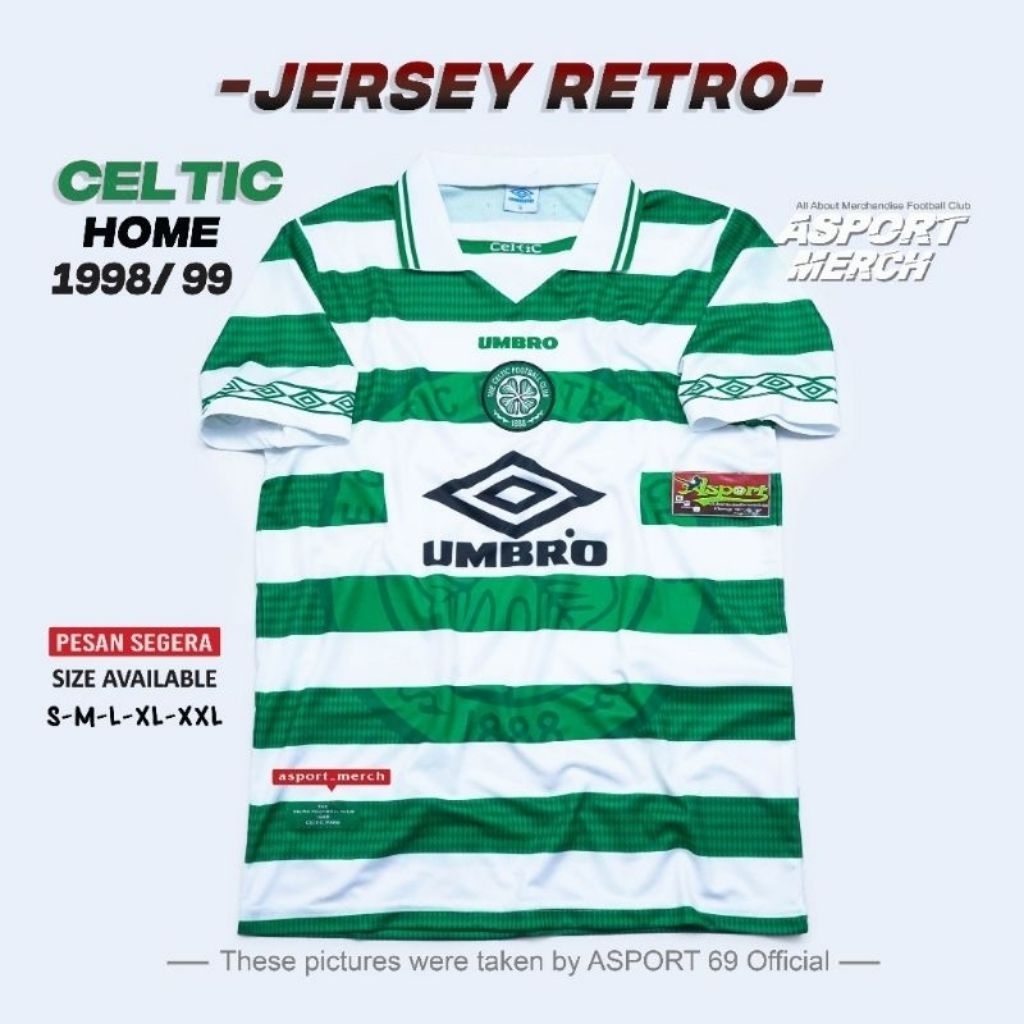 JERSEY RETRO CELTIC HOME 98 99