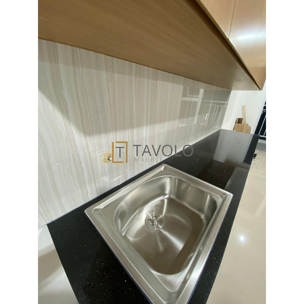 black gold | meja marmer | meja granit | top table | kitchen set