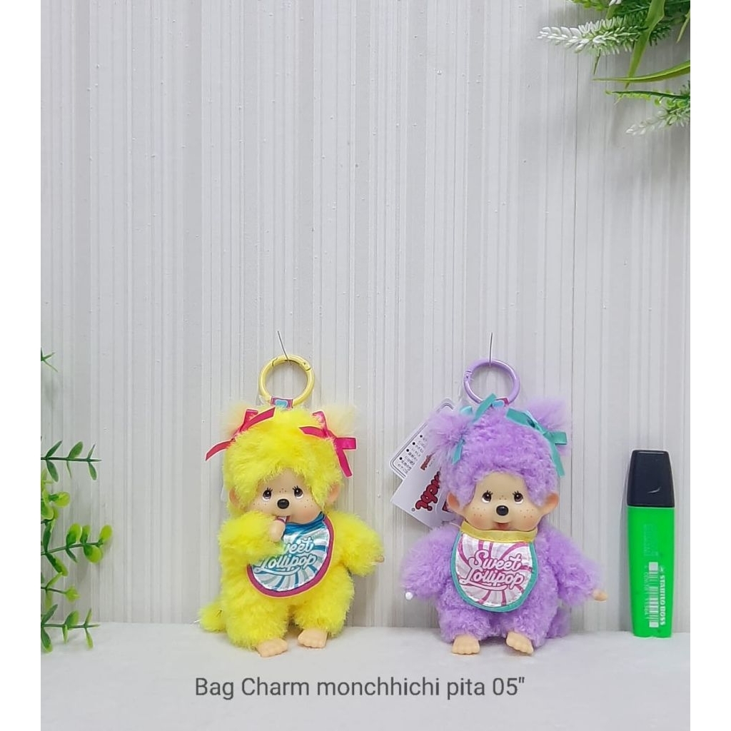 Gantungan Kunci Monchichi Bag Charm Boneka Chimutan Monchichi