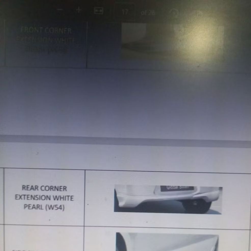 Rear Corner Bumper belakang Mirage