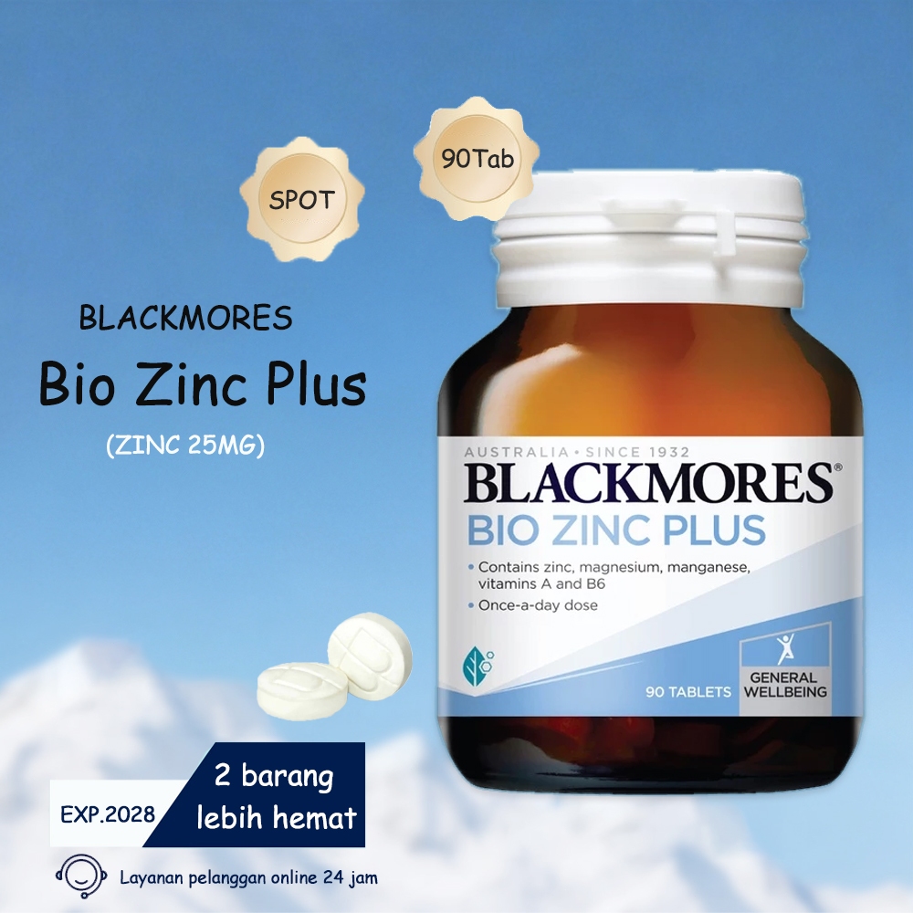 Blackmores Bio Zinc Plus 90 Tablet Suplemen Zinc untuk Kesehatan Reproduksi Vitamin A B6 Magnesium