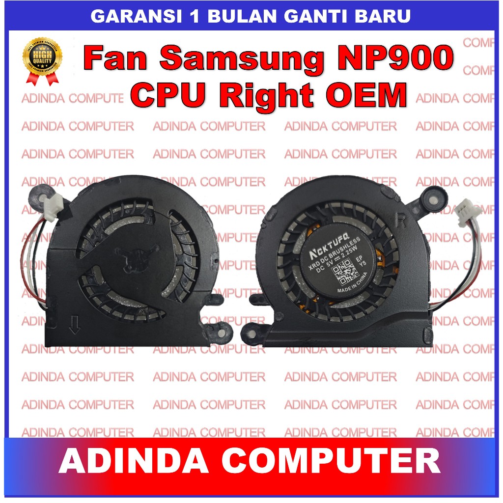 Fan Samsung NP900 NP900X3C NP900X3D NP900X3E NP900X3B CPU Right