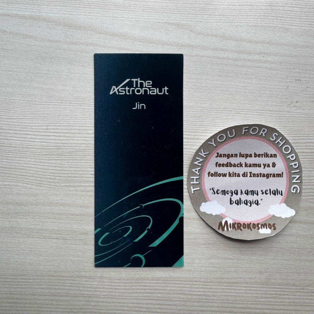 SALE POB JIN BTS - lenticular bookmark album The Astronaut official siap kirim