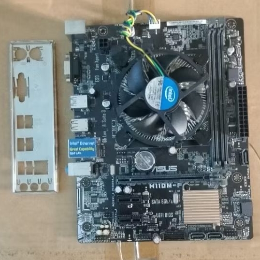 Motherboard Asus H110 + Core i5 6500 + Fan Intel
