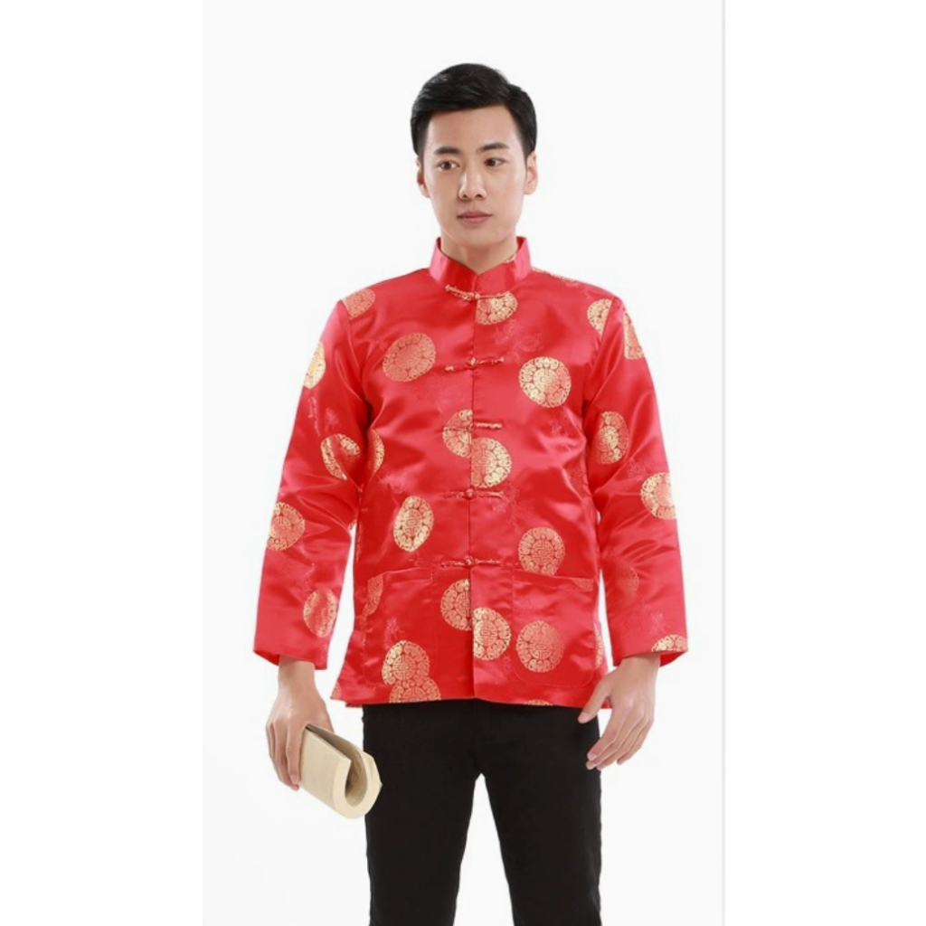 Tang Suit Pria Model Gaya Baju Cina lengan panjang