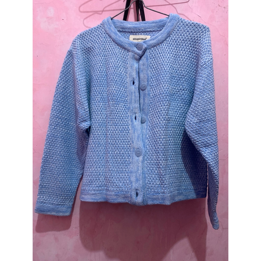 Preloved Revis Cropped Cardy by shopinkae, cardigan rajut