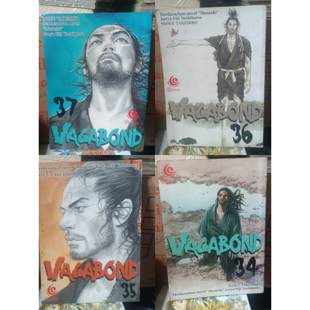 Komik vagabond 34,35,36,37 / komik vagabond vol 34,35,36,37