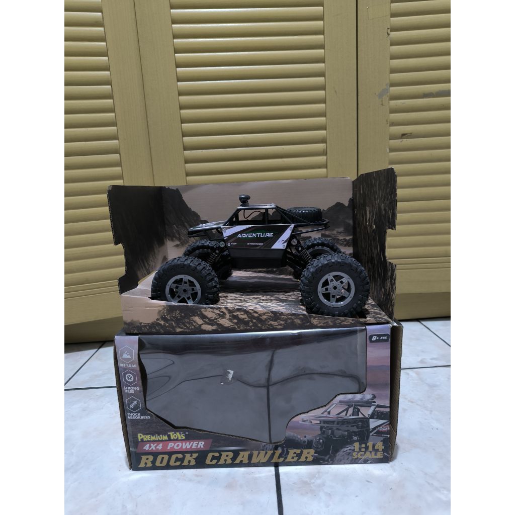 RC Car Pr17427 Mobil Remote Control Rock Crawler LED 1:14 2.4GHz 4WD 4CH Climbing Quick Drive 4x4 Hi